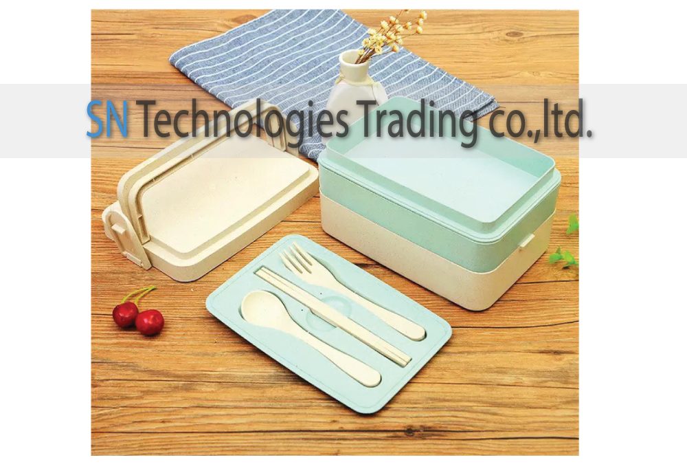 กล่องอาหารฟางข้าวสาลี(No.24)