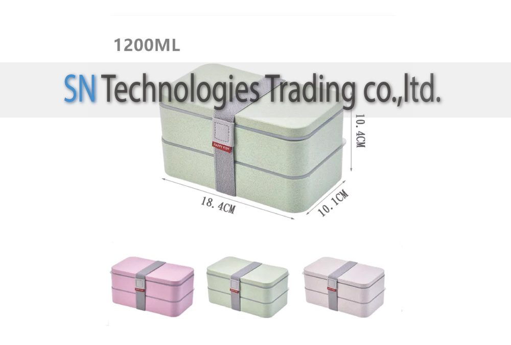 กล่องอาหารฟางข้าวสาลี(No.25)